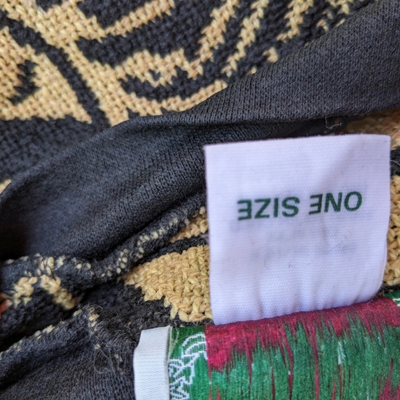 Sugar Street Weavers tapestry safari animals oversized sweater vintage unisex - Picture 6 of 10